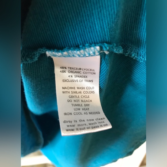 Toad&Co. size Small blue dress w/ beautiful geometric pattern excellent used - Picture 16 of 16